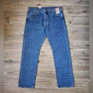 New LEVI'S 501 Original Straight Leg Mens Jeans 36x34